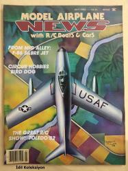 Model Airplane News - July 1982 - Vintage Magazine - İngilizce Uzaktan Kumandalı Model Uçak Dergisi - F86 Sabre Jet - Aurora 1600 ARF - Trystar 15 ARF - QB20H - Spirit of 76 - P38 Lightning -  CG Gentle Lady - Top Flite Metrick - F4U Corsair - P47 Thunderbolt - P39 Aircobra - Tiger Moth - The Hotshot 45