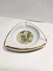 P9-----FRANSIZ LIMOGE ALTIN VARAK YAŞLI PORSELEN KÜLLÜK