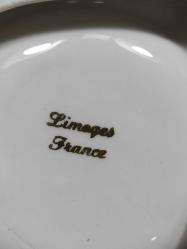 P9-----FRANSIZ LIMOGE ALTIN VARAK YAŞLI PORSELEN KÜLLÜK