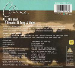 CELLINE DION - ALL THE WAY A DECADE OF SONG & VIDEO