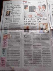 Milliyet Kanser Gazetesi - 23 Nisan 2011 - Tüm Kanserlerin Yüzde 30