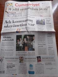 Cumhuriyet Gazetesi - 3 Ekim 2010 - İpek Şenoğlu ITF'de Şampiyon - Golü Unutan Forvetler - Kemal Kılıçdaroğlu Adı Konmamış Sıkıyönetim Var - Samsun Ceyhan Projesi - Bill Clinton İstanbul'da - Işık Kansu'nun Kan Denizinde ki Mercek Adlı Yazı Dizisi - 3. Köprü Çözüm Değil