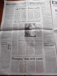 Cumhuriyet Gazetesi - 7 Nisan 2006 - Efes Pilsen'den Avrupa'ya Veda - Havuzda Söz Fenerbahçe'nin - 100. Yıla Naomi Campbell'li Kutlama - Hilatoryum'un Azı Dişi Bulundu - Başbakan Recep Tayyip Erdoğan'dan DTP'ye Masaya Silahsız Gel Konuşursun - Fethullah Gülen'i Aklama Raporu - ABD'nin İran Planı Petrol Hatları Vurulacak - Danıştay'dan Recep Tayyip Erdoğan'a Sert Yanıt