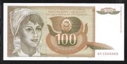 ** YUGOSLAVYA ( 100 * DİNARA ) 1990 - ÇİL
