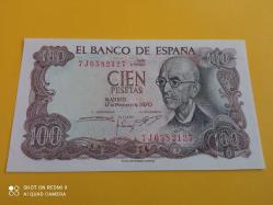 İSPANYA 1970 100 PESETAS ÇİL