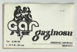 GAR GAZİNOSU / ZEKİ MÜREN KAPAKLI - SÜHA ÖZGERMİ ORİJİNAL FOTOĞRAF...