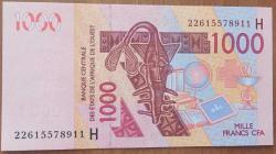 Efemera - CFA AFRİKA.1000 FRANK ÇİL.(H) NİJER .2003.KAĞIT   PARA - kitantik - kitaLog