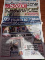 Sözcü Gazetesi - 3 Mayıs 2018 - Hocaların Lideri Fatih Terim - Cüneyt Çakır Sınıfta Kaldı - Donald Trump 1 Buçuk Yılda 3 Bin Yalan Söylemiş - Bin Lira Daha Emeklinin Cebine Girmeden Dolara Çarpıldı - Cumhur İttifakına Karşı Millet İttifakı Kuruldu - Şerife Bacı Anıtı - Rektör Engelli Raporu Alıp ÖTV İndirimli Araba Aldı