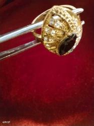 YÜZÜK,ONİKS İRİ TAŞLI, ZİRKON TAŞ BEZEMELİ ÇOK ŞIK BİR YÜZÜK 66