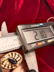 YÜZÜK,ONİKS İRİ TAŞLI, ZİRKON TAŞ BEZEMELİ ÇOK ŞIK BİR YÜZÜK 66