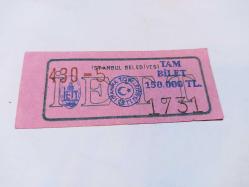 Efemera - İETT  OTOBÜS BİLETİ 150000 TL - kitantik - kitaLog