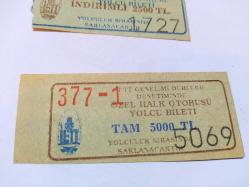 İETT ÖZEL HALK OTOBÜS BİLETİ 5000 TL