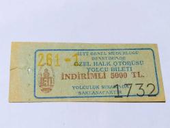 İETT ÖZEL HALK OTOBÜS BİLETİ 5000 TL