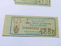 İETT ÖZEL HALK OTOBÜS BİLETİ 2500 TL