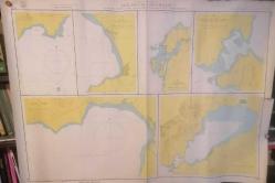 Efemera - Türkiye Yunanistan Ege Denizi Limanları Haritası: Sivrice-Dİkili-Bademli-K. Kallonis-Akçay Limanı - kitantik - kitaLog