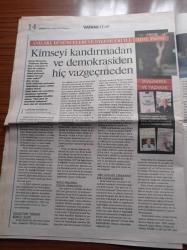 Vatan Kitap Gazetesi - 15 Kasım 2007 - Sayı 44 -   Adnan Menderes Bir Demokrasi Yıldızı Mıydı - Yaşamın İçinden Atatürk Anıları -Soner Yalçın Oradaydım-- Eddie Anter Kumbara - Hıfzı Topuz- Erdal İnönü Fotoğrafı - Efsane Devrimci Che Guevara - Gerçekçi Ol İmkansızı İste - Hasan Ali Toptaş - Meltem Arıkan Oyunu Bozuyor - Ayşe Kulin - Veda