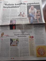 Milliyet Cumartesi Gazetesi - 1 Ekim 2005 -  Bir Demet Tiyatro'nun Zabıta İrfan'ı Engin Günaydın Fotoğrafı - Bu Hafta Sinemalarda - Kevin Costner - Tolga Özkaynak Karting İle Başladı Sıra Formula 1'e Gelecek - Filmekimi - Beyoğlu Emek Sinemasında 19 Film Seyretme İmkanı - Mor Ve Yeşil Ve Ötesi - Öfkeli Aşıklar Filmi