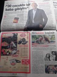 Milliyet Cumartesi Gazetesi - 1 Ekim 2005 -  Bir Demet Tiyatro'nun Zabıta İrfan'ı Engin Günaydın Fotoğrafı - Bu Hafta Sinemalarda - Kevin Costner - Tolga Özkaynak Karting İle Başladı Sıra Formula 1'e Gelecek - Filmekimi - Beyoğlu Emek Sinemasında 19 Film Seyretme İmkanı - Mor Ve Yeşil Ve Ötesi - Öfkeli Aşıklar Filmi