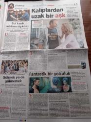 Milliyet Cumartesi Gazetesi - 1 Ekim 2005 -  Bir Demet Tiyatro'nun Zabıta İrfan'ı Engin Günaydın Fotoğrafı - Bu Hafta Sinemalarda - Kevin Costner - Tolga Özkaynak Karting İle Başladı Sıra Formula 1'e Gelecek - Filmekimi - Beyoğlu Emek Sinemasında 19 Film Seyretme İmkanı - Mor Ve Yeşil Ve Ötesi - Öfkeli Aşıklar Filmi