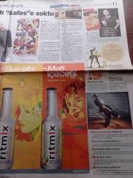 Milliyet Cumartesi Gazetesi - 19 Şubat 2005 -  Nehir Erdoğan - Özgür Çevik - Alişan - Çağla Şikel - Yasemin Yalçın - Yeşim Salkım -Rolling Stones Grubunun Solisti Mick Jagger'in Kızı Lizzy Fotoğrafı - Geleceğin Pilotları - Oscar Bekleyen Fimler Vizyonda - Caz Şarkıcısı Selen Gülün - Leonardo Di Caprio