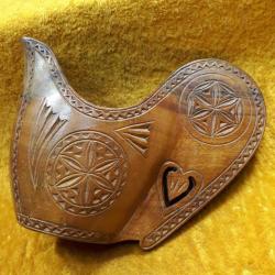 RETRO NORDİK VİKİNG TEKNESİ ŞEKLİNDE EL OYMA AHŞAP DÜĞÜN KUPASI