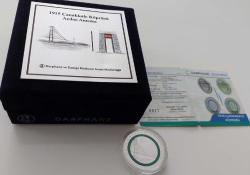 2022 1915 ÇANAKKALE KÖPRÜSÜ AÇILIŞI ANISINA GÜMÜŞ 10 TÜRK LİRASI POLİMER MAVİ HALKALI HATIRA PARA LED IŞIKLI ORİJİNAL KUTUSUNDA ÇİL SERTİFİKALI 0617 ÇOK ÇOK NADİR