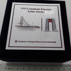 2022 1915 ÇANAKKALE KÖPRÜSÜ AÇILIŞI ANISINA GÜMÜŞ 10 TÜRK LİRASI POLİMER MAVİ HALKALI HATIRA PARA LED IŞIKLI ORİJİNAL KUTUSUNDA ÇİL SERTİFİKALI 0617 ÇOK ÇOK NADİR