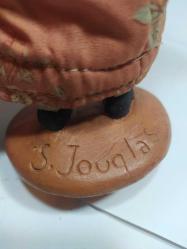 RF32----S.JOUGLAS 1940'LAR ÜRETİMİ SERAMİK YAŞLI KÖYLÜ KADIN BİBLO