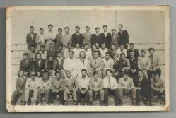 6 HAZİRAN 1948 İZMİR KARŞIYAKA LİSESİ TOPLU FOTOĞRAF...