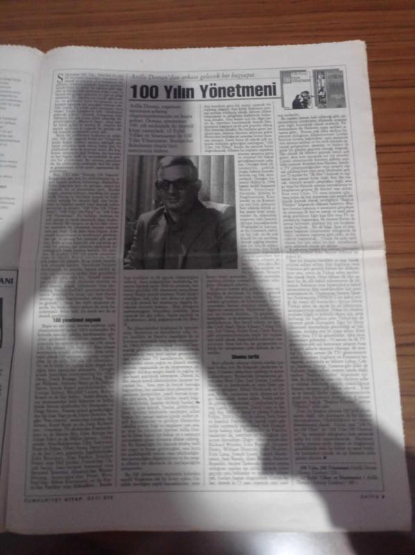 Cumhuriyet Kitap Gazetesi 15 Şubat 1996 Sayı 313 Yaşamın  