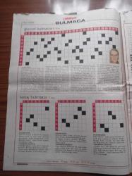 Milliyet Bulmaca Gazetesi - 1 Ekim 2005 - Hülya Avşar Fotoğrafı - Atıf Yılmaz Fotoğrafı - Şener Şen Fotoğrafı - Meltem Cumbul Fotoğrafı - Eşref Kolçak Fotoğrafı - Uzman Bulmaca - Şifreli Bulmaca - Mozaik Bulmaca - Kolay Bulmaca - Zeka Oyunları