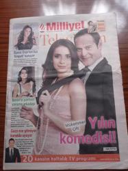 Milliyet Televizyon Gazetesi - 26 Haziran 2 Temmuz 2010 - Sayı 246 - Tardu Flordun Ve Songül Öden Fotoğrafı - Ramiz Dayı'nın Yardımsever Kızı Burçin Terzioğlu - Beren Saat'in Partneri Yarışma Arkadaşı Engin Akyürek - İrfan Değirmenci Gece Eve Gitmiyor Kanalda Uyuyor - Lady Gaga - Necmi Yapıcı Komik Roller Üzerime Yapıştı - Murat Yıldırım - Organ Nakli Gerçeği Three Rivers Dizisinde