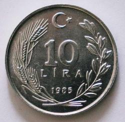 Efemera - Türkiye Cumhuriyeti  1985 Yılı 10 Lira No 1004 - kitantik - kitaLog