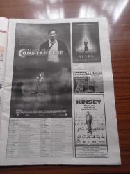 Hürriyet Keyif Gazetesi - 13 Mart 2005 - Reha Erus'tan Keanu Reeves Özel Röportajı - Matrix'ten Çıktı Şeytanın Peşine Düştü Constantine-  Teoman'ın Sinemacı Hali - Hannibal - Julia Roberts - Jude Law - Batılı Kadınların Tarihi - Almanlar Türkleri Nasıl Yetiştirdi - Şef Emil Tabakov