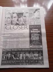 Hürriyet Keyif Gazetesi - 13 Mart 2005 - Reha Erus'tan Keanu Reeves Özel Röportajı - Matrix'ten Çıktı Şeytanın Peşine Düştü Constantine-  Teoman'ın Sinemacı Hali - Hannibal - Julia Roberts - Jude Law - Batılı Kadınların Tarihi - Almanlar Türkleri Nasıl Yetiştirdi - Şef Emil Tabakov