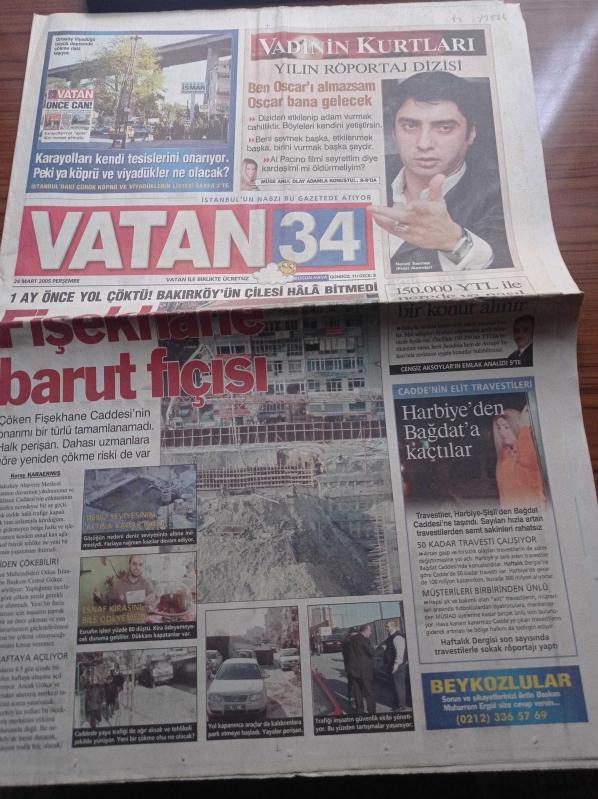 Vatan 34 Gazetesi 24 Mart 2005 Paris in Beyaz Geceler i  