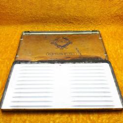 RETRO KAPAĞI UÇAK RESİMLİ SUNPEARL BOHEMIA WORKS CZECHOSLOVAKIA BOŞ TENEKE KUTU