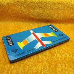 RETRO KAPAĞI UÇAK RESİMLİ SUNPEARL BOHEMIA WORKS CZECHOSLOVAKIA BOŞ TENEKE KUTU