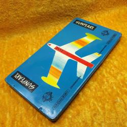 RETRO KAPAĞI UÇAK RESİMLİ SUNPEARL BOHEMIA WORKS CZECHOSLOVAKIA BOŞ TENEKE KUTU