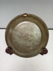 Antika Muazzam Kalem İşçilikli Osmanlı Bronz Tabak