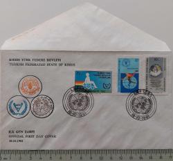 K.K.T.C 1981 KIBRIS TÜRK FEDERE DEVLETİ LEFKOŞA ULUSLARARASI SAKATLAR YILI FDC İLK GÜN ZARFI 2PP1R ÇOK NADİRDİR