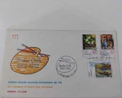 1982 RESSAM İBRAHİM ÇALLI'NIN DOĞUMUNUN 100.YILI FDC İLK GÜN ZARFI 2WW1Q NADİRDİR