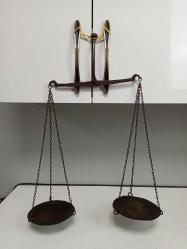 Antika Osmanlı Bronz Kefeli Aktar Terazisi