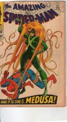 SPIDER-MAN MEDUSA 1968 COMICS...   Amazing Spider-Man #62 Classic John Romita Medusa Cover Marvel 1968 NM.....