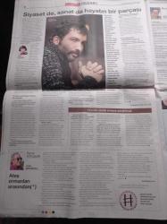 Cumhuriyet Pazar Gazetesi - 16 Mart 2014 - Sayı 1460 -   Yaser Onur Can - Veganspor -Didem Balçın Ve Barış Atay Fotoğrafı - Redhack - Ortadoğu'ya Kıvanç Tatlıtuğ Sakalı Kenan İmirzalıoğlu Bıyığı - Forza Yeldeğirmeni -  Spartakistanbul - Karşı Lig Başka Bir Futbol Mümkün