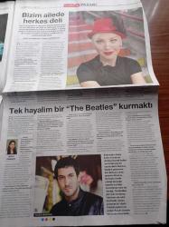 Cumhuriyet Pazar Gazetesi - 23 Şubat 2014 - Sayı 1457 - Arzu Yanardağ Fotoğrafı - Eskiden Anarşisttim Şimdi Duruldum - İrfan Değirmenci Beni Ana Haber'e Çıkarmak Büyük Risk - Kitaro 4 Mart'ta İstanbul'da - Madredeus'un Otantik Sesi - Şef Musa Göçmen Yüzünü Seyirciye Döndü - Özgür Ve Lorin Cezaevinde Büyümesin - Berk Hakman Tek Hayalim Bir The Beatles Kurmaktı