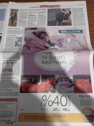 Cumhuriyet Sevgililer Günü Gazetesi - 9 Şubat 2008 - Aşk Tazelemek İçin Romantik Filmleri Seyredin - Doktor Jivago - Melekler Şehri - Sil Baştan - Giysinizi Burcunuza Göre Seçin - Türk Hava Yolları 1 Euro'ya Uçuyor - Tekno Aşklar İçin - Sevgiliye Özel Hediyeler - Valentinus Ve Hikayesi- Bir Şiir Yeter - Ben Sana Mecburum Şiiri - Attila İlhan - Aşkın Taşı Pırlanta