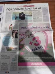 Cumhuriyet Sevgililer Günü Gazetesi - 9 Şubat 2008 - Aşk Tazelemek İçin Romantik Filmleri Seyredin - Doktor Jivago - Melekler Şehri - Sil Baştan - Giysinizi Burcunuza Göre Seçin - Türk Hava Yolları 1 Euro'ya Uçuyor - Tekno Aşklar İçin - Sevgiliye Özel Hediyeler - Valentinus Ve Hikayesi- Bir Şiir Yeter - Ben Sana Mecburum Şiiri - Attila İlhan - Aşkın Taşı Pırlanta