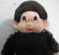 BİBERON EMEN PELUŞ MONÇİÇİ BEBEK VİNTAGE OYUNCAK BOY KUYRUK HARİÇ 19 CM