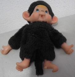 PELUŞ MONÇİÇİ BEBEK VİNTAGE OYUNCAK BOY KUYRUK HARİÇ 18 CM